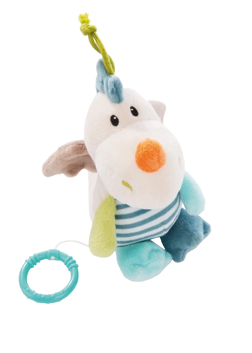 Nici Plyš Drak Dragilu na zavěšení s hracím strojkem, 18cm
