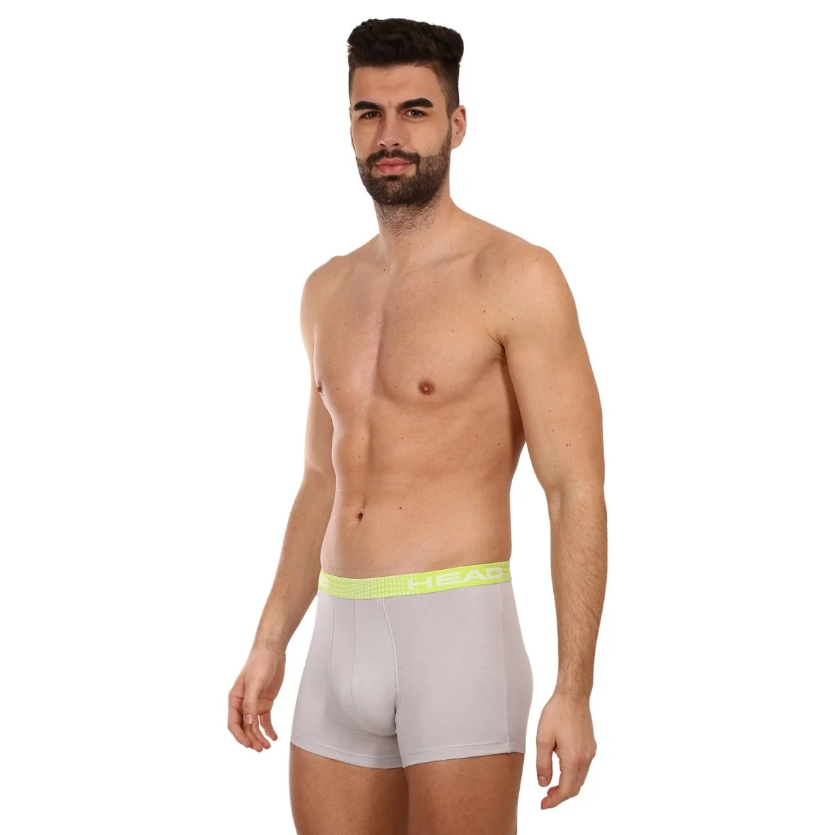 HEAD 2PACK pánské boxerky šedé (701221813 002) M