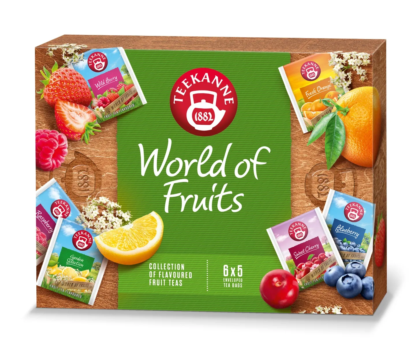 Teekanne World of Fruits collection porcovaný čaj 6x5 ks