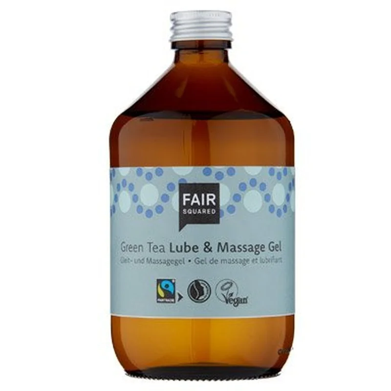 Fair Squared Lubrikační a masážní gel se zeleným čajem - 500 ml