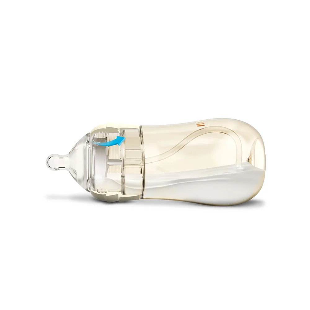 Neno Kojenecká láhev Mio 3v1 6m+ 300 ml 1 ks hnědá