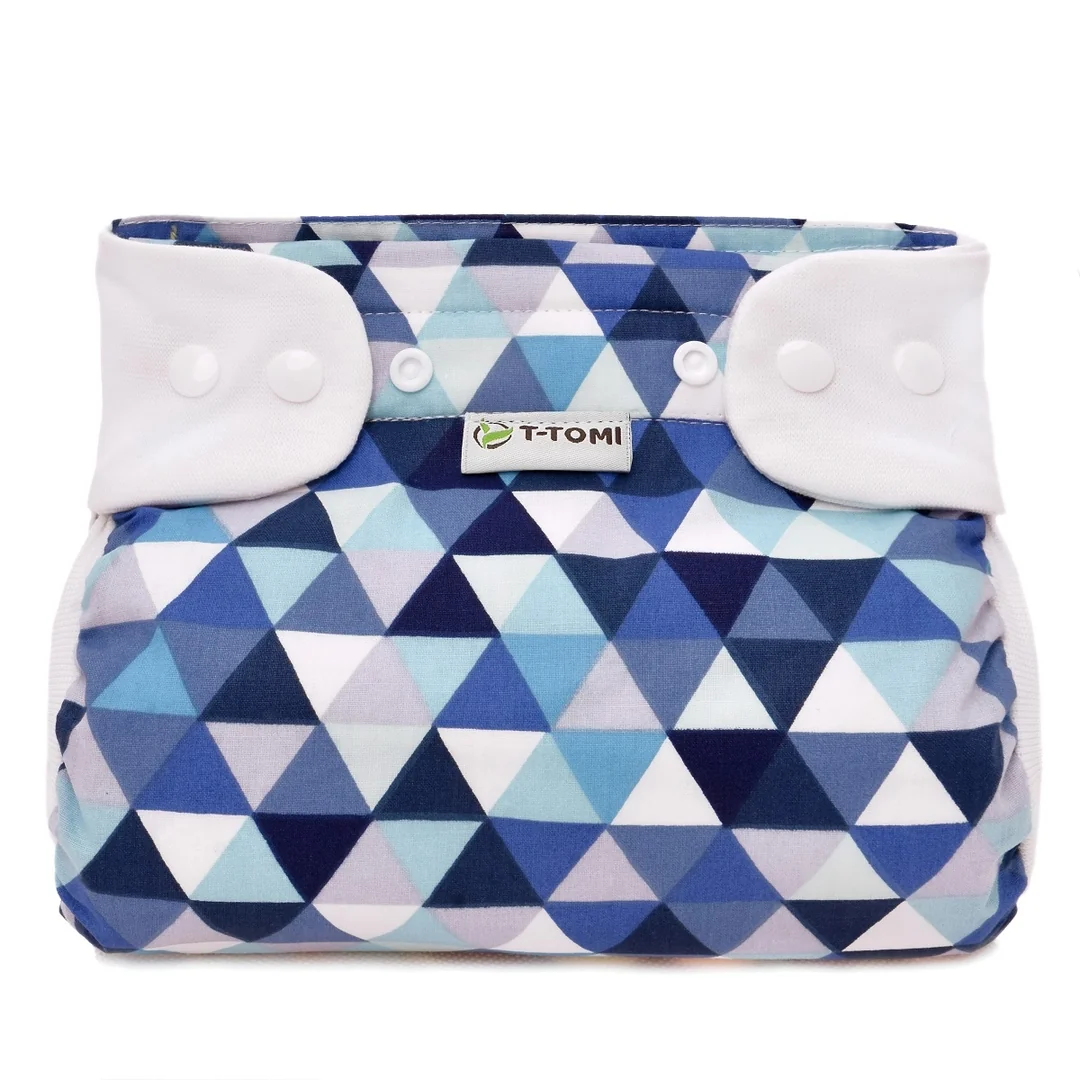 T-tomi Ortopedické abdukční kalhotky PLUS - patentky Blue triangles (5-9kg)