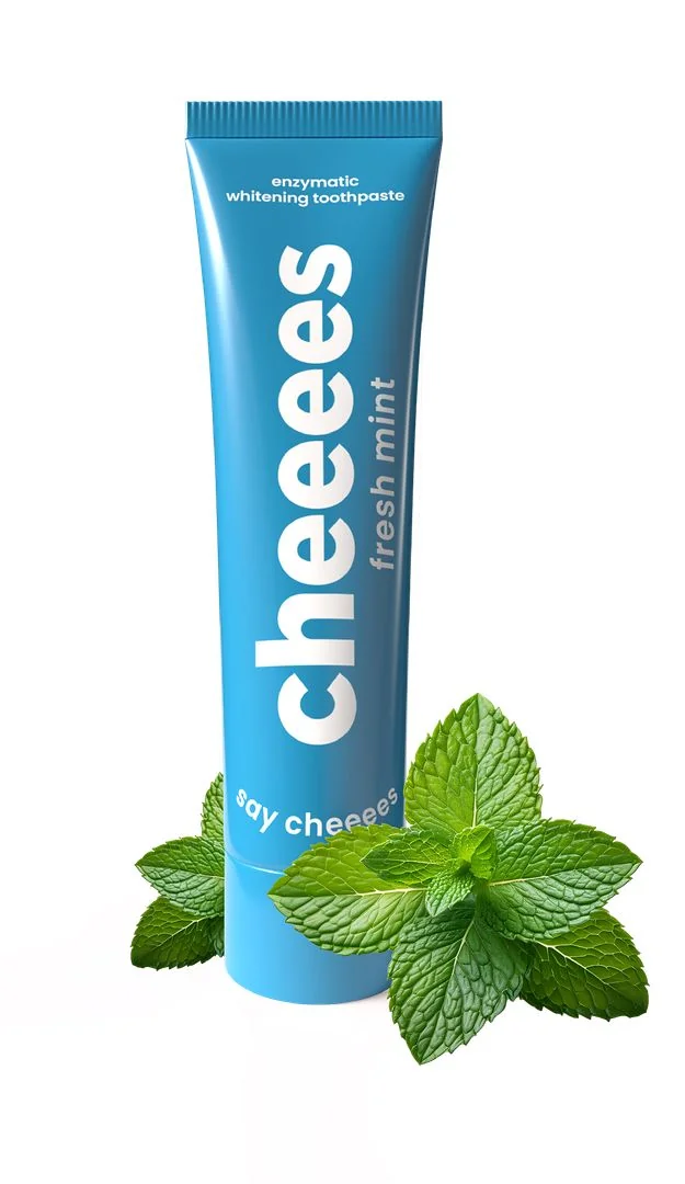 Cheeees Enzymatická bělicí zubní pasta Fresh Mint 60 g