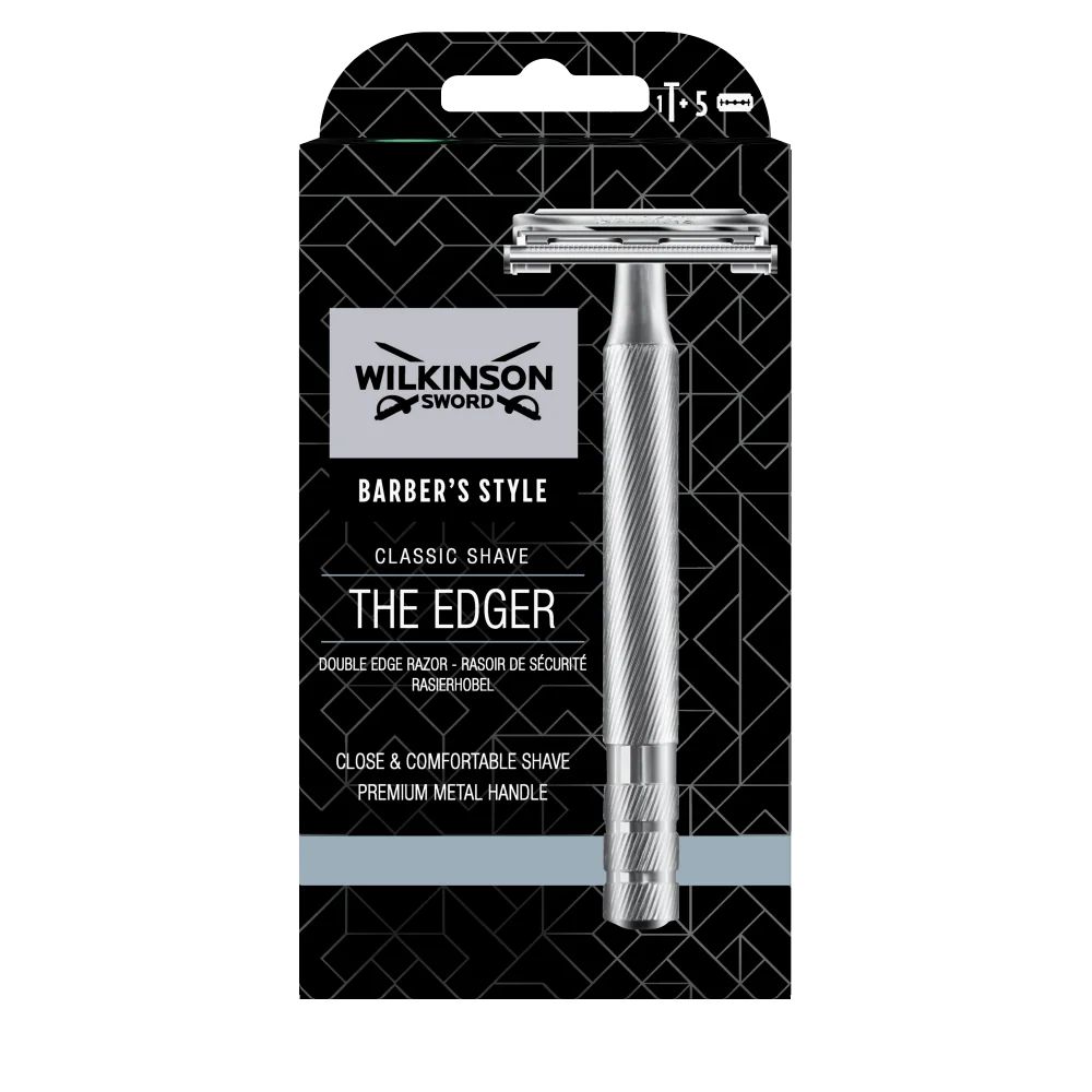 Wilkinson Double Edge Vintage Razor Classic kovový holicí strojek +5 žiletek