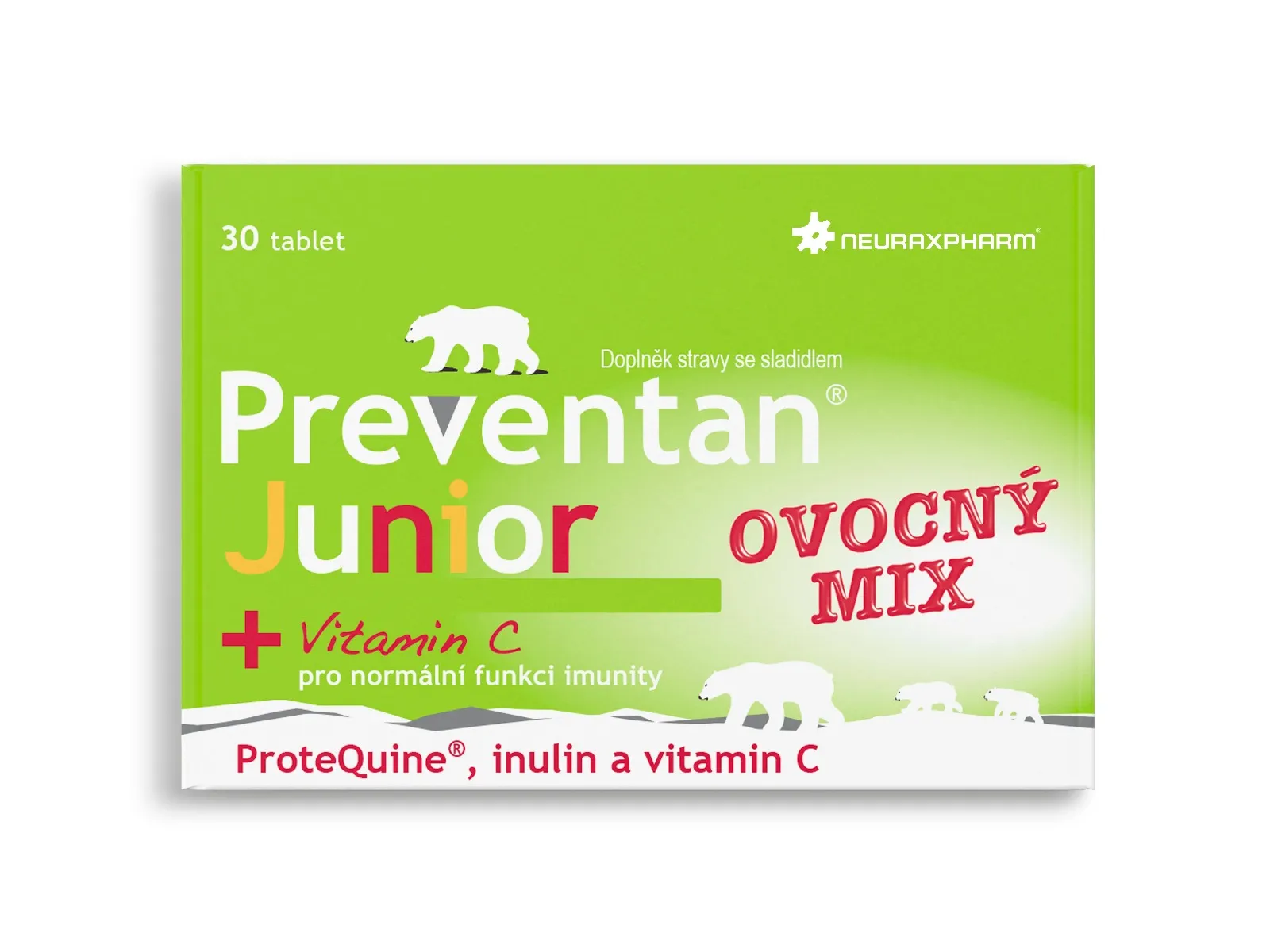 Preventan Junior ovocný mix 30 tablet