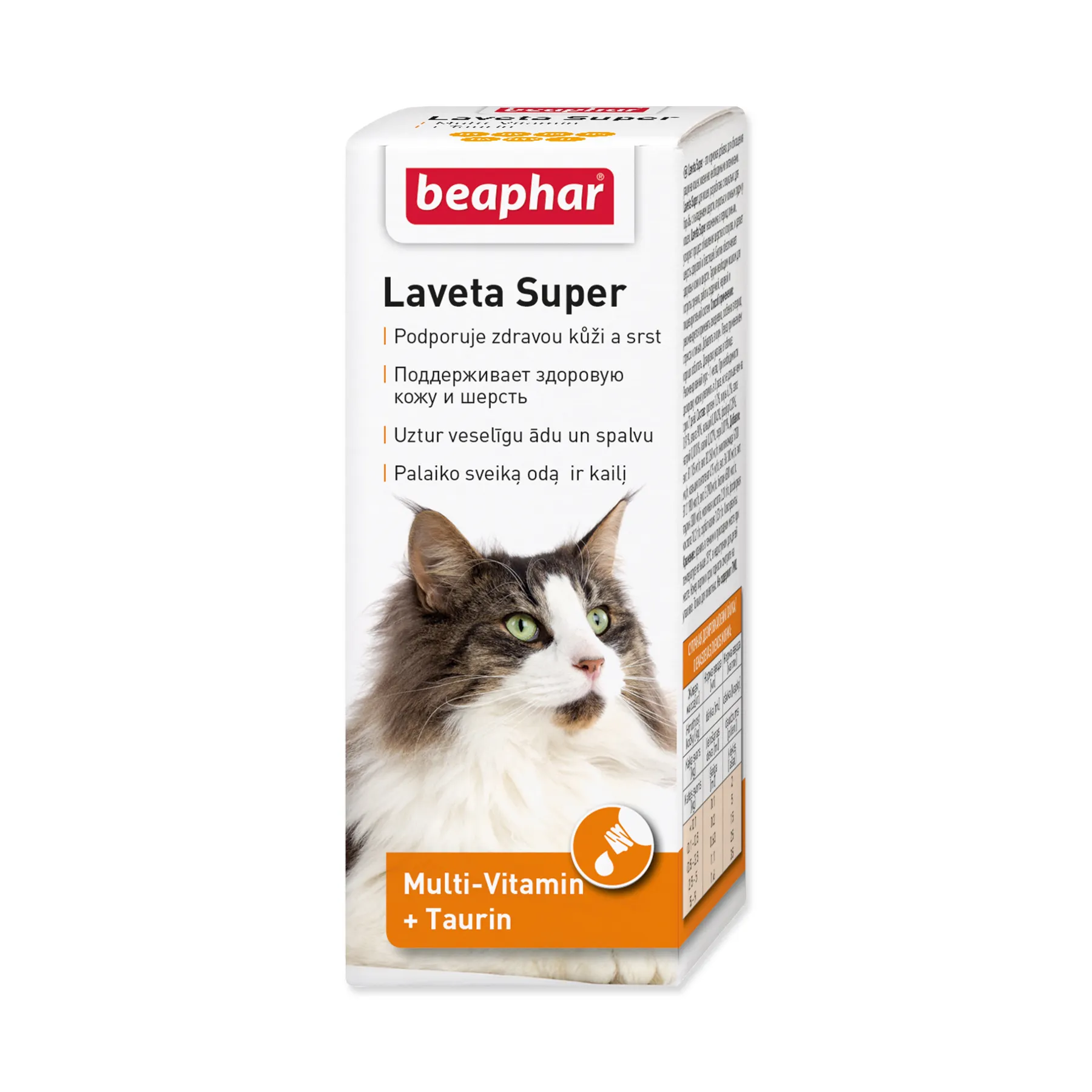 Beaphar Laveta Super pro kočky vyživující kapky 50 ml