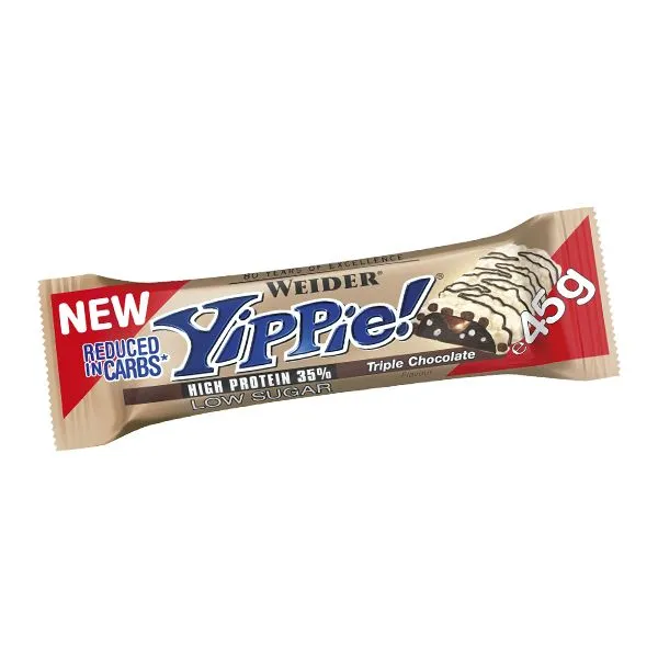 WEIDER Yippie! Bar Triple Chocolate tyčinka 45 g