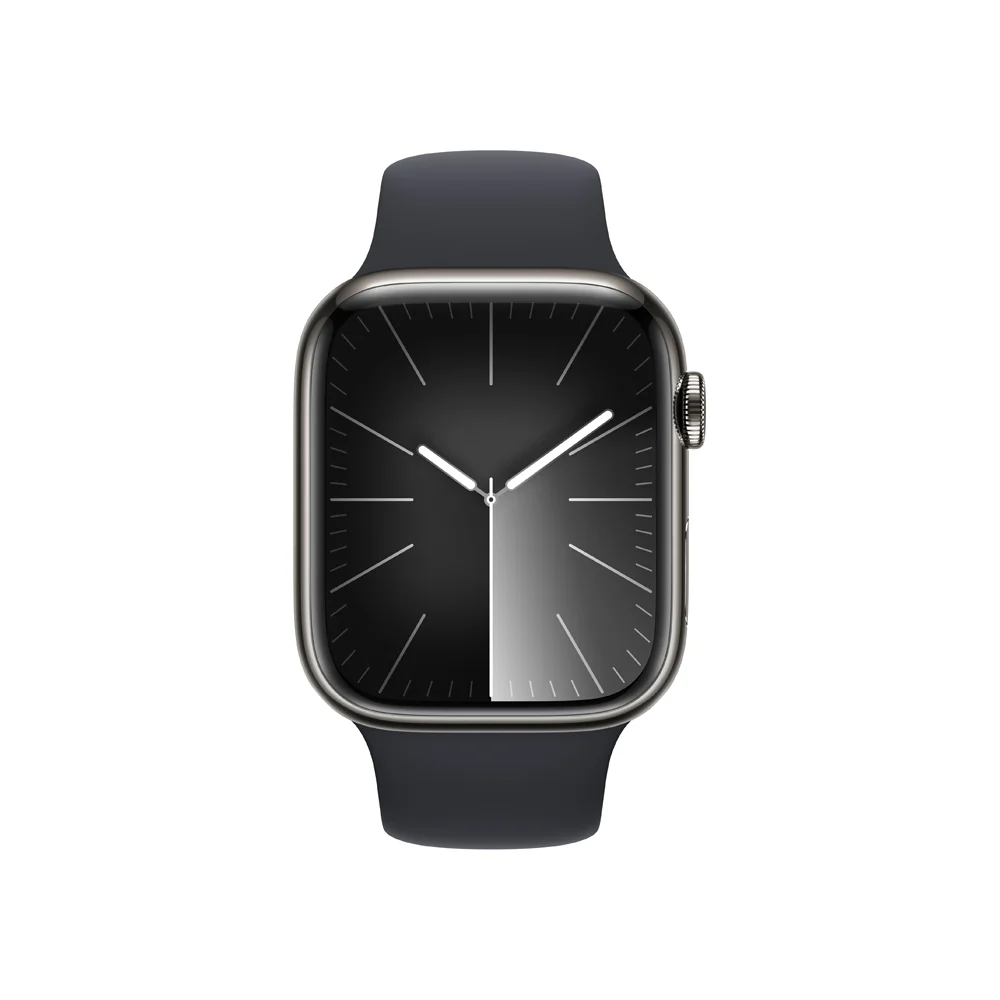 Apple Watch S9 Cellular 45 mm sport band S/M smart hodinky Graphite/Midnight