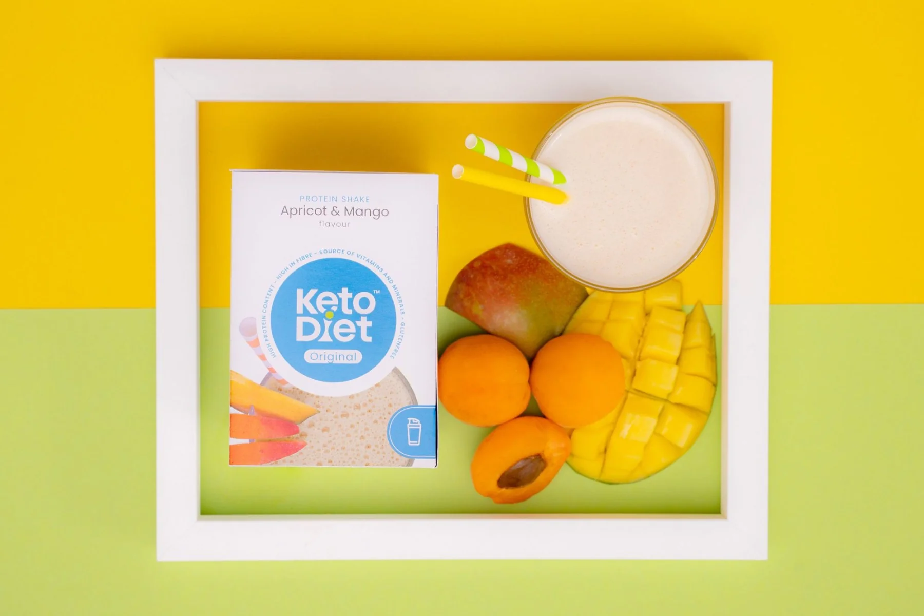 KetoDiet Proteinový nápoj meruňka a mango 7x27 g