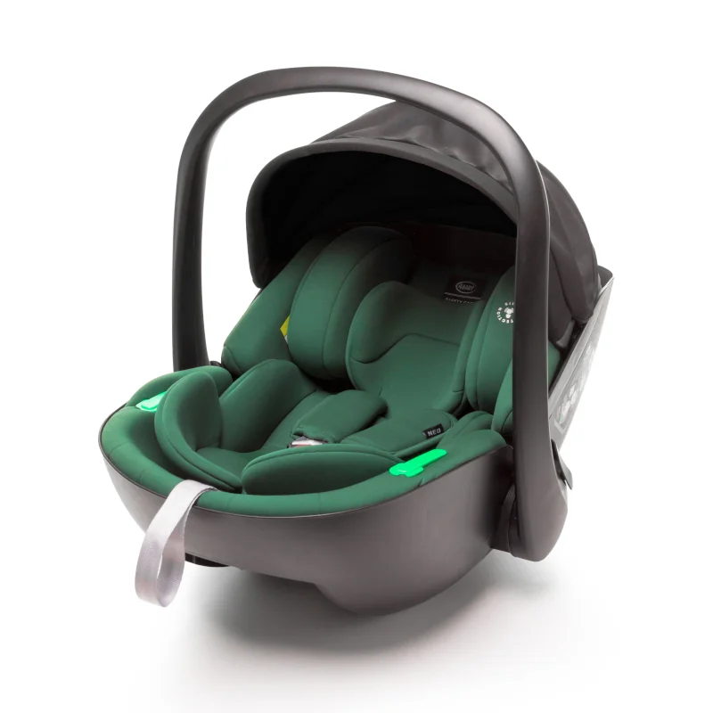 4 BABY Autosedačka pro miminko NEO i-Size 40–87 cm, tmavě zelená
