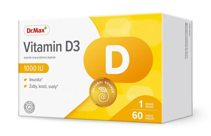 Dr. Max Vitamin D3 1000 I.U. 60 kapslí