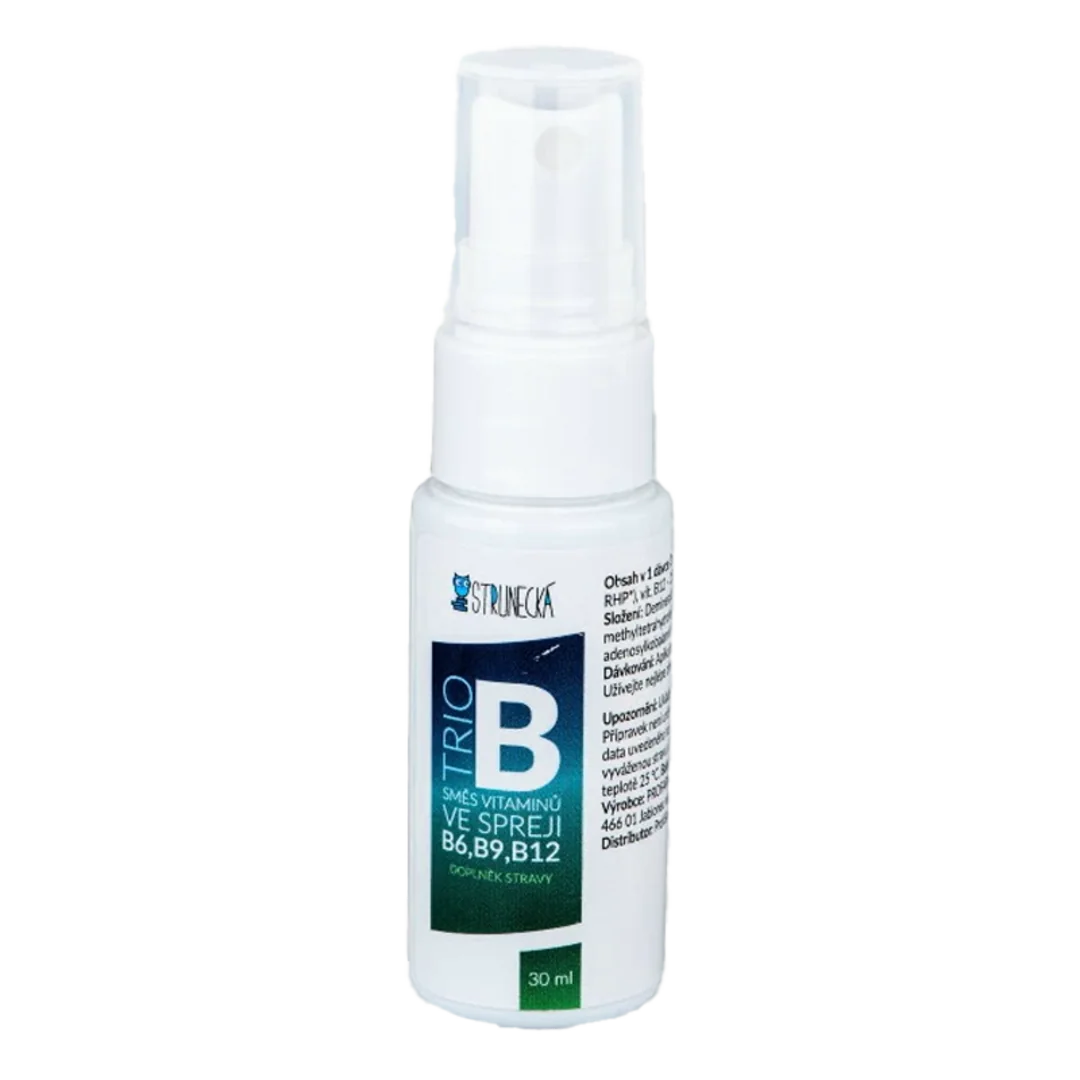 Strunecká Trio B - kombinace vitaminů B3, B6, B12 ve spreji - 30ml