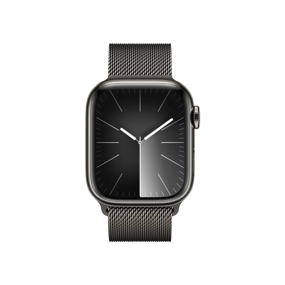 Apple Watch S9 Cellular 41 mm Milanese loop smart hodinky Graphite