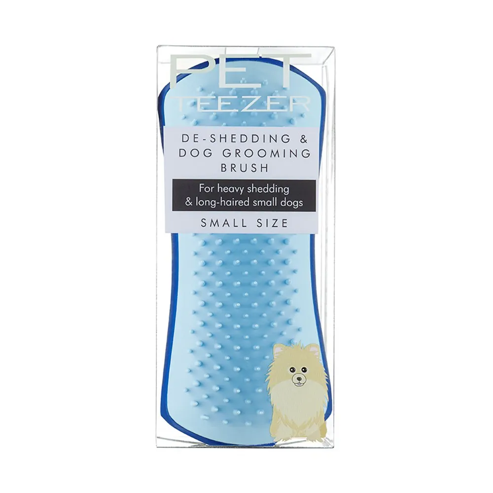 Pet teezer De-shedding Small Blue kartáč na srst 1 ks