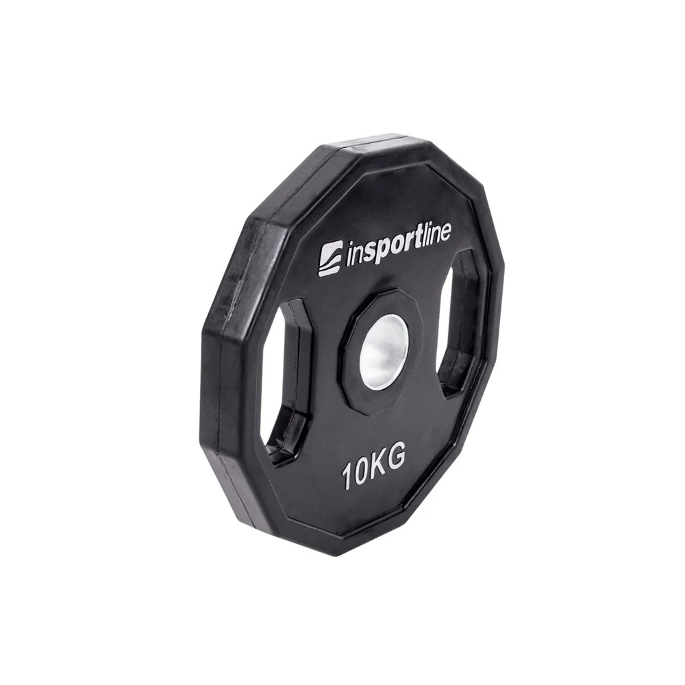 inSPORTline Pogumovaný olympijský kotouč  Ruberton 10 kg 50 mm