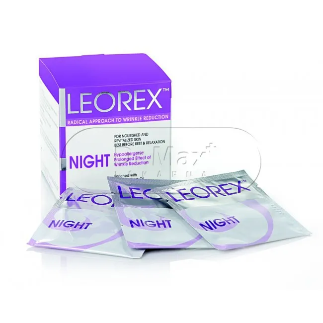 LEOREX Booster NIGHT Maska na vyhlazení vrásek 3.3gr 10 sáčků