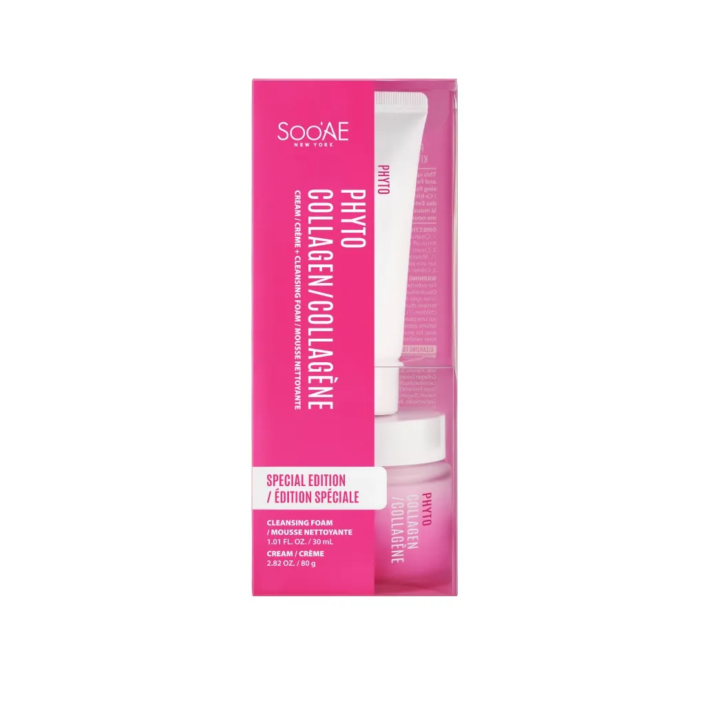 Soo'AE Phyto Collagen Sada krém & čistící pěna 80g+30ml