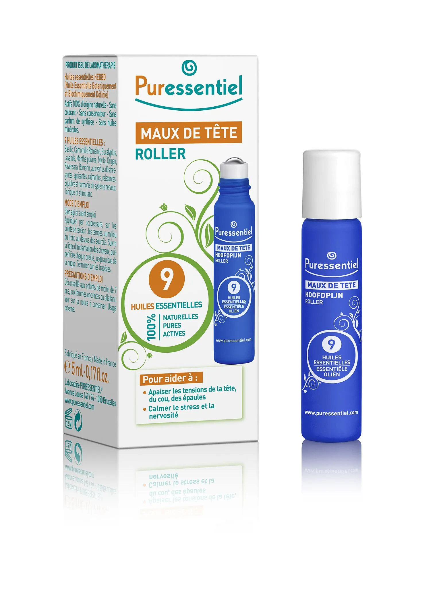 PURESSENTIEL Roll-on s esenciálními oleji 5 ml