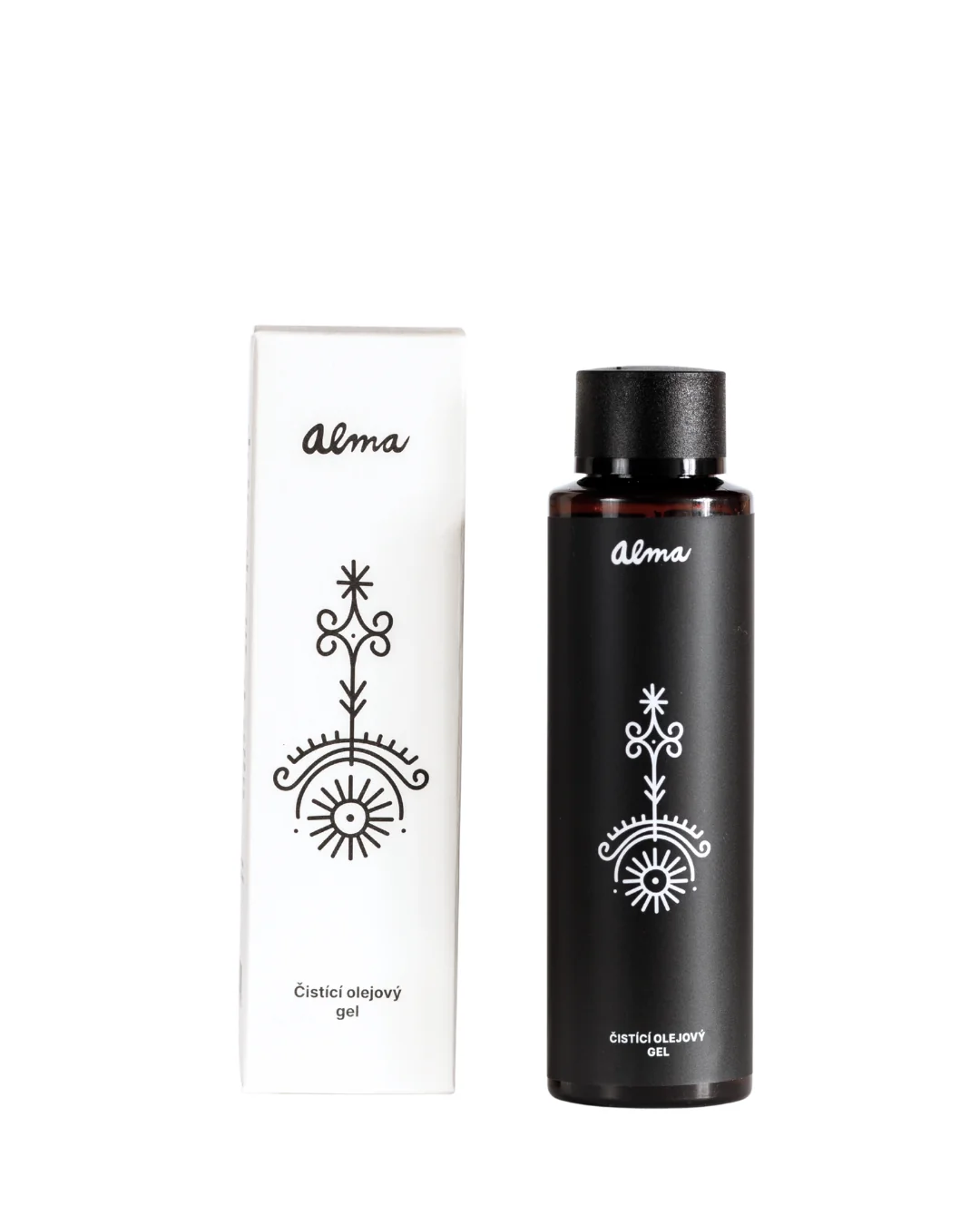 Alma Čistící olejový gel s malachitem, Abyssinian olejem a Aloe vera 100 ml