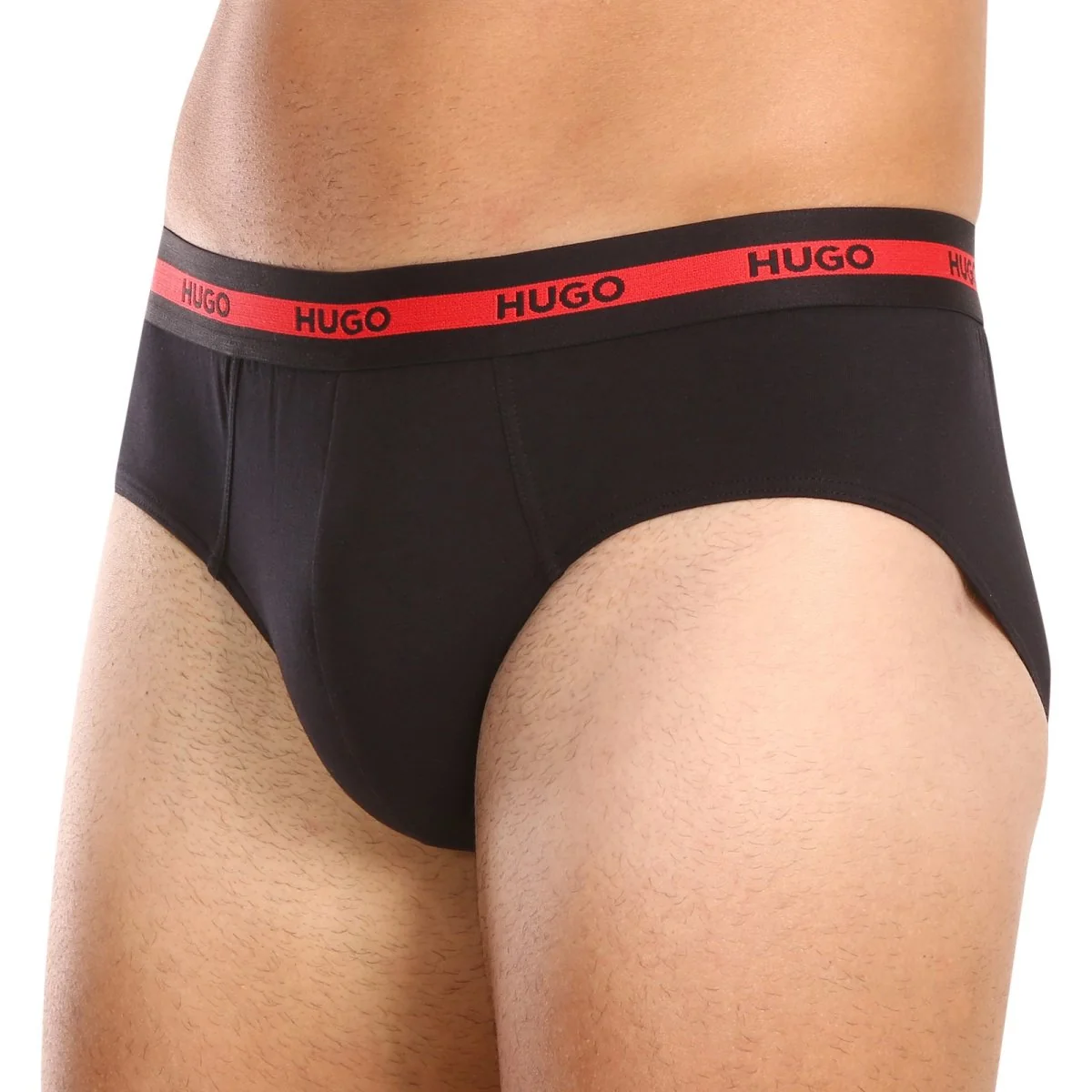 HUGO 3PACK pánské slipy černé (50492378 002) M