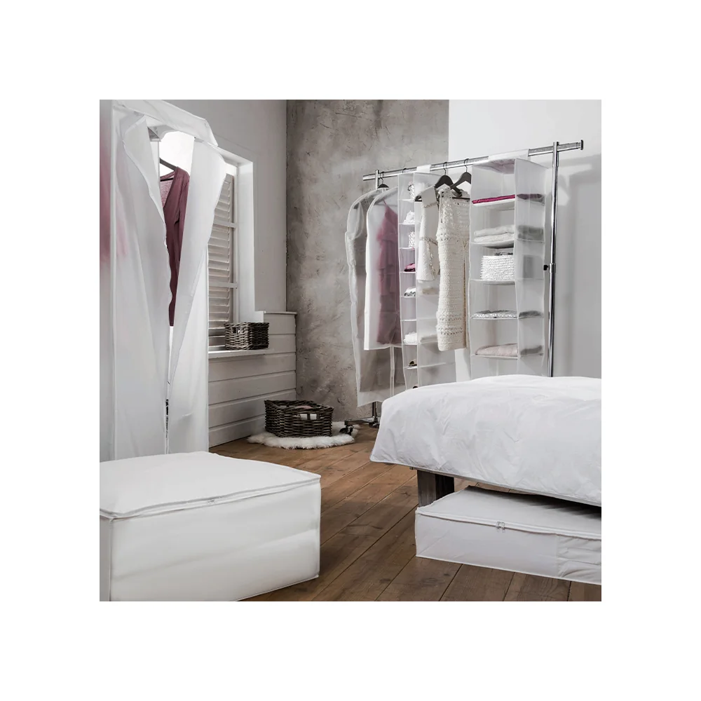 Compactor Milky 60 x 137 cm pouzdro na obleky a dlouhé šaty
