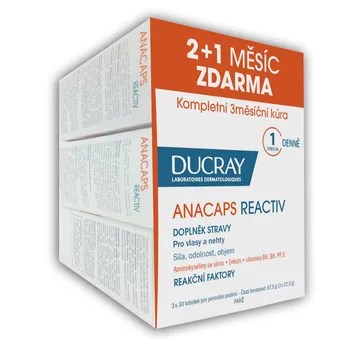 Ducray Anacaps Reactiv 30 tobolek TRIO (2+1 zdarma)