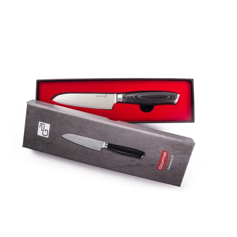G21 Nůž Gourmet Damascus 13 cm, Santoku
