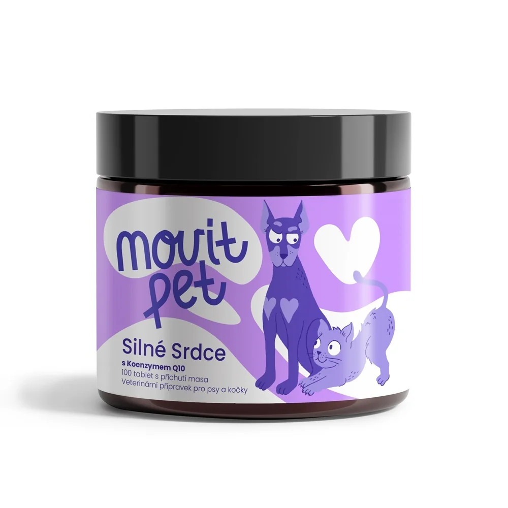 MOVit PET Silné Srdce s koenzymem Q10 100 tablet
