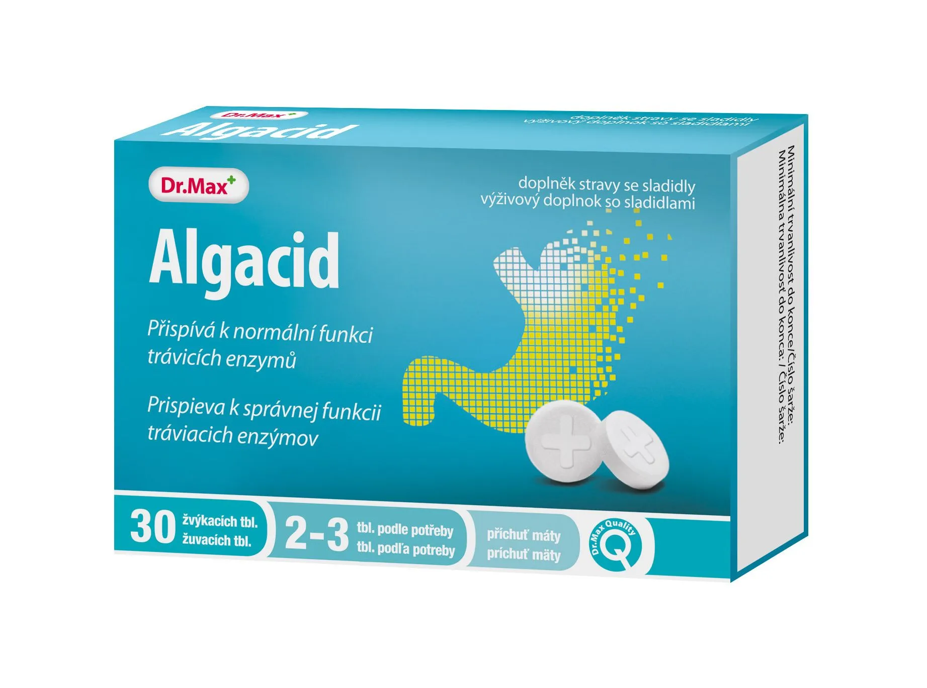 Dr. Max Algacid 30 žvýkacích tablet