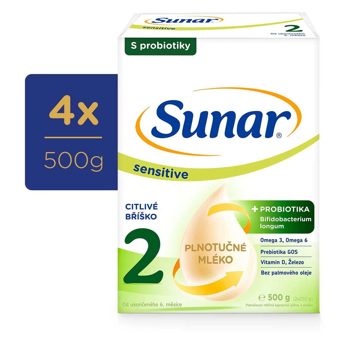 Sunar Sensitive 2 4x500 g