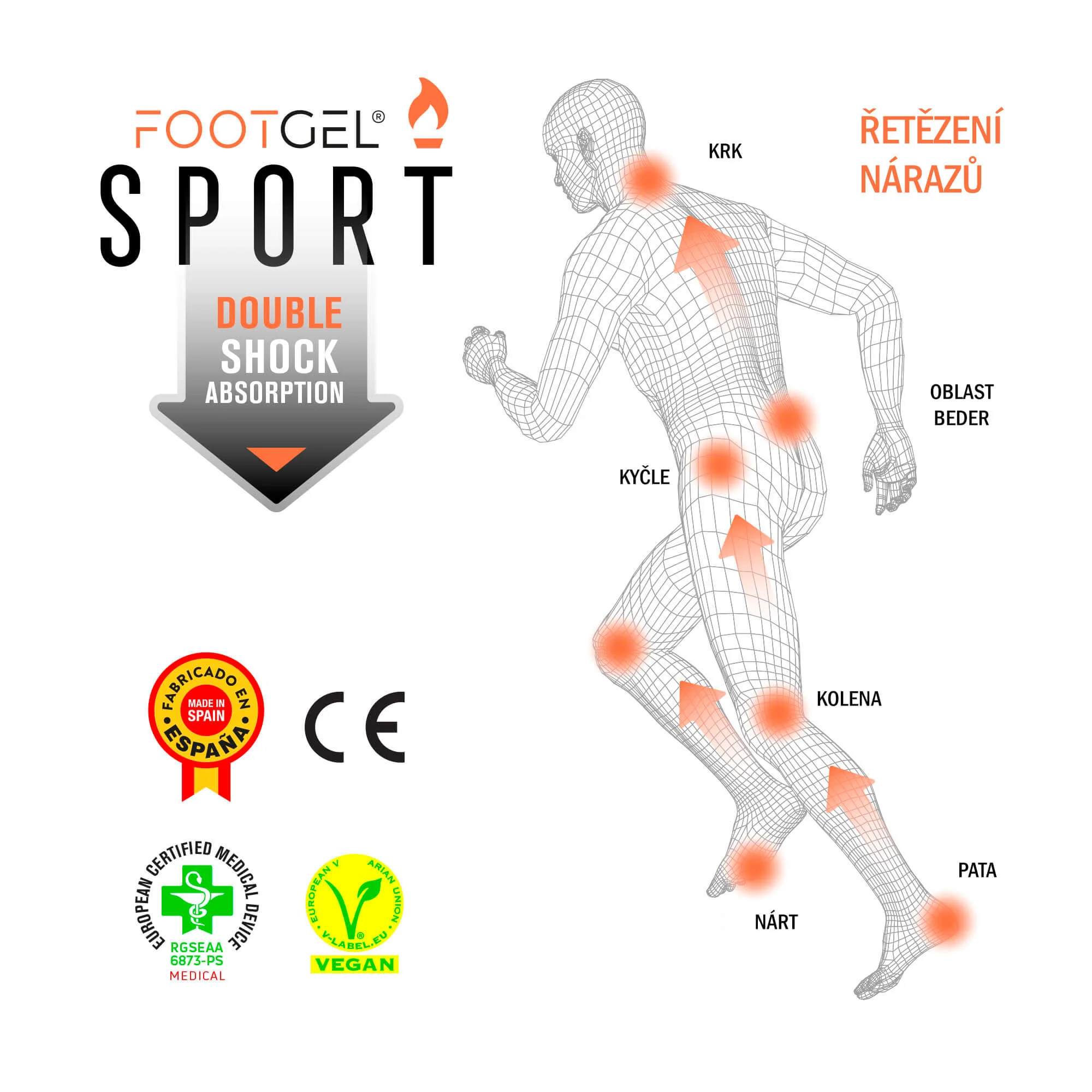 FOOTGEL Vložky do bot MULTISPORT EU 43-47