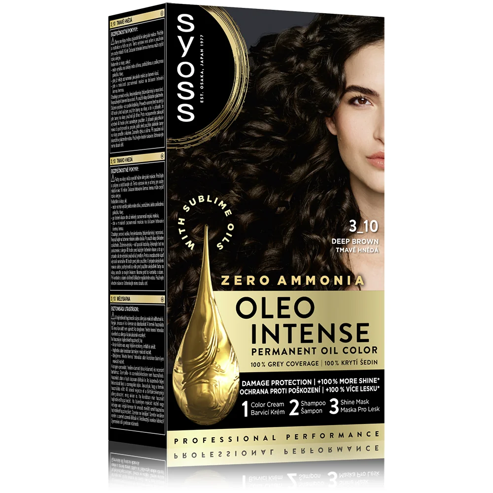 Syoss Oleo Intense Barva na vlasy 3-10 tmavě hnědá 50 ml
