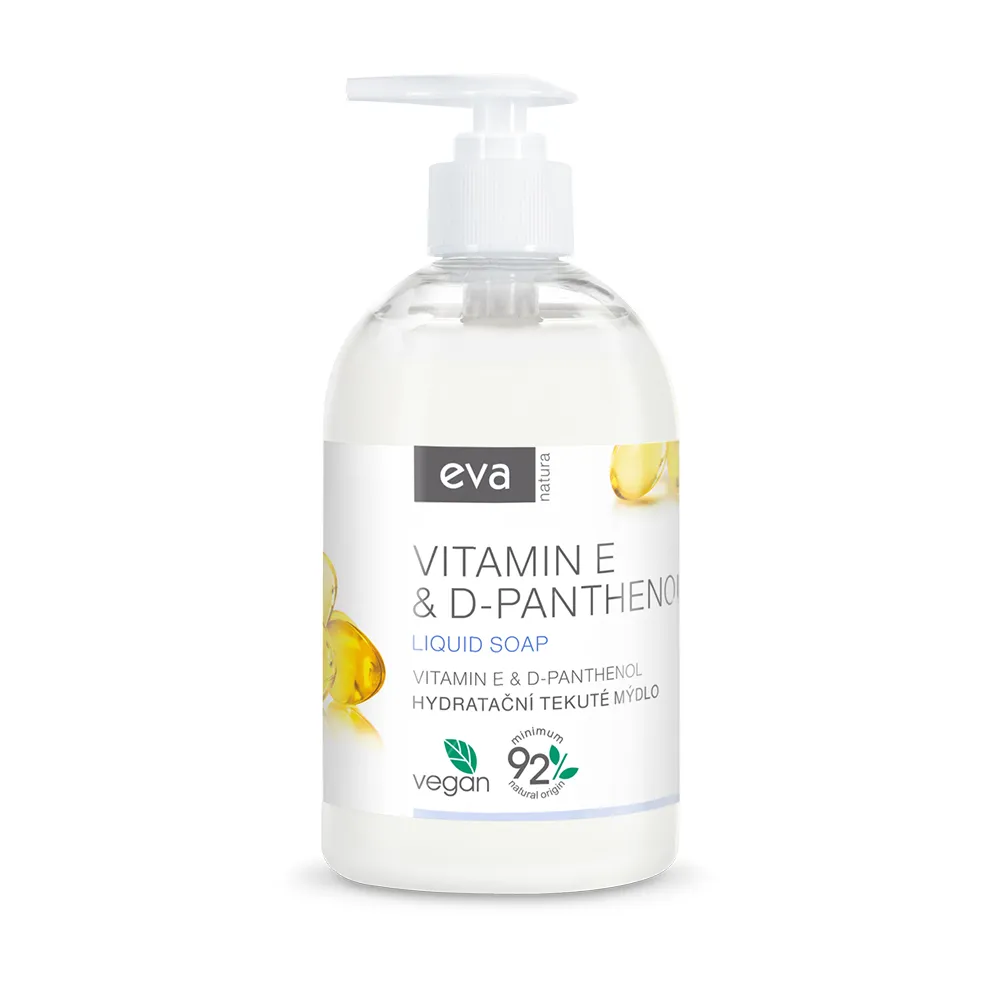 Eva Natura Hydratační tekuté mýdlo Vitamín E & D-Panthenol 500 ml