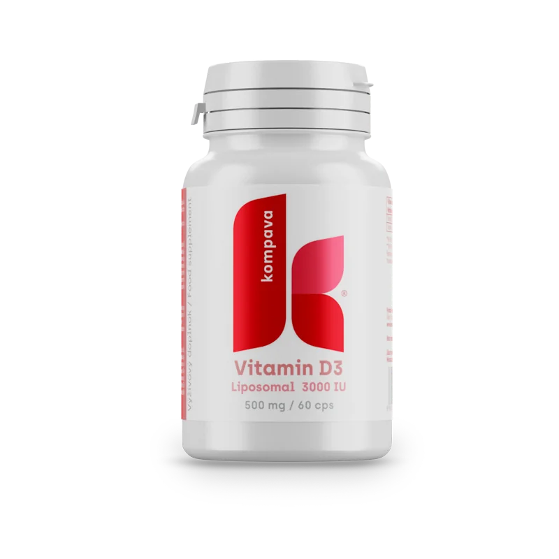 KOMPAVA Lipozomální Vitamín D3 - 60 kapslí 