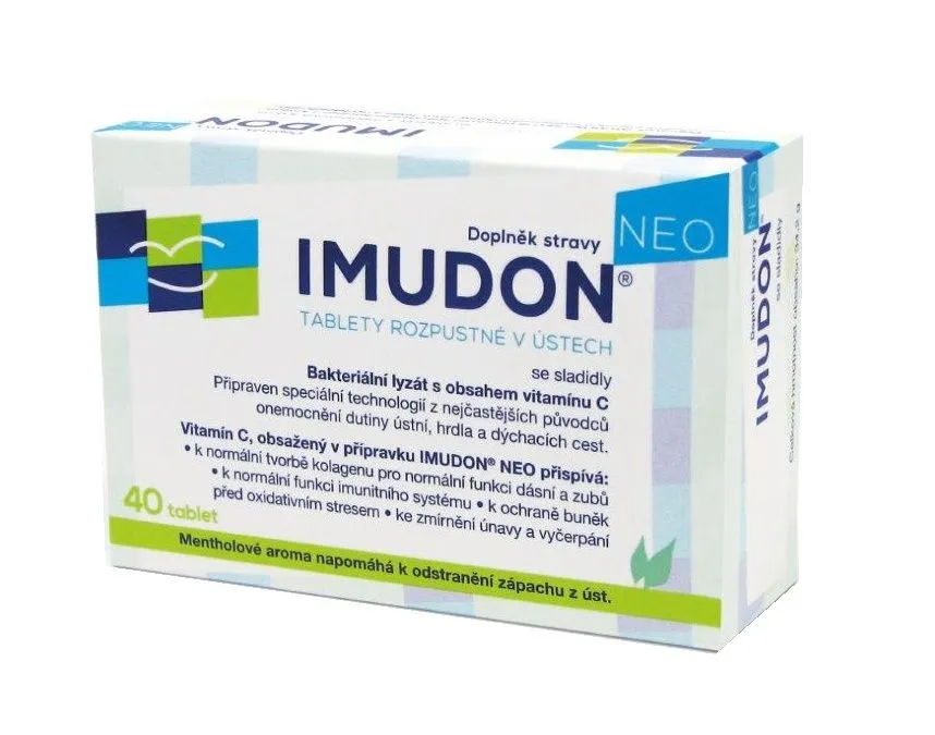 IMUDON NEO tablety rozpustné v ústech se sladidly 40 tablet