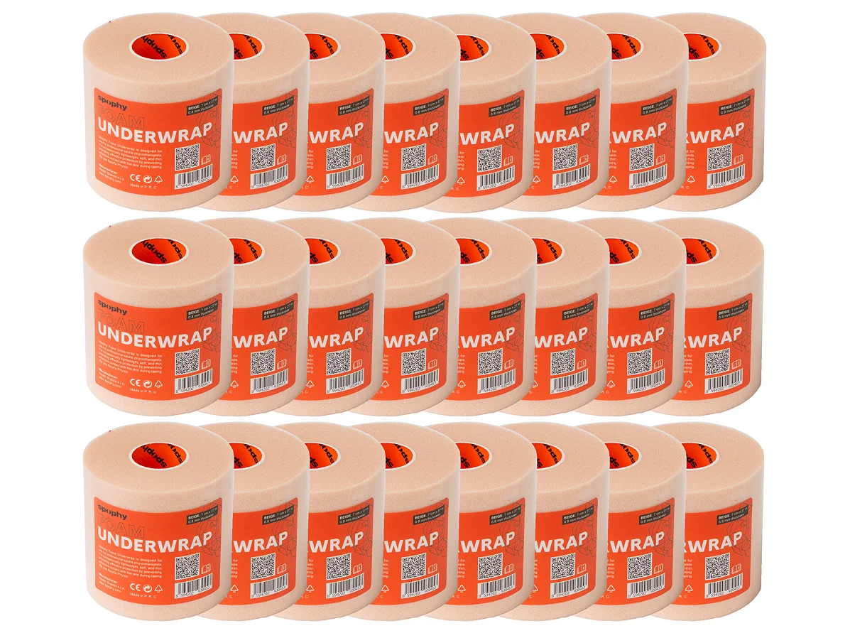 Spophy Foam Underwrap Beige, podtejpovací molitanová páska béžová 7cm x 27 m, 24 ks