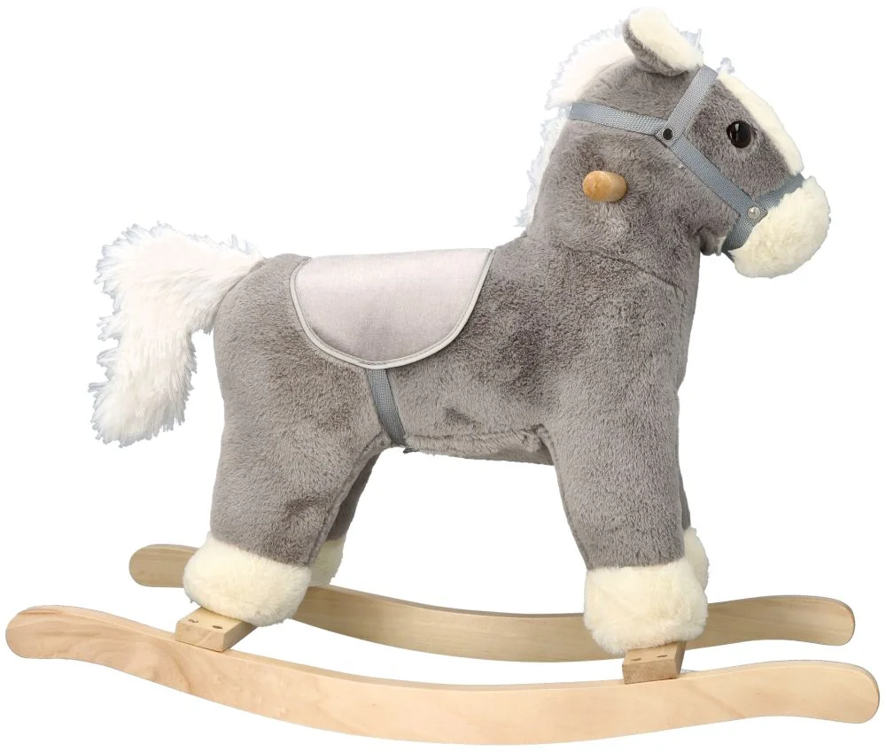 Adam Toys Houpací Koník Šedák se zvukem - šedá