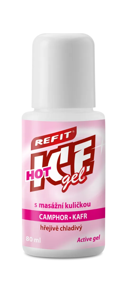 Refit Ice Masážní gel s kafrem roll–on 80 ml