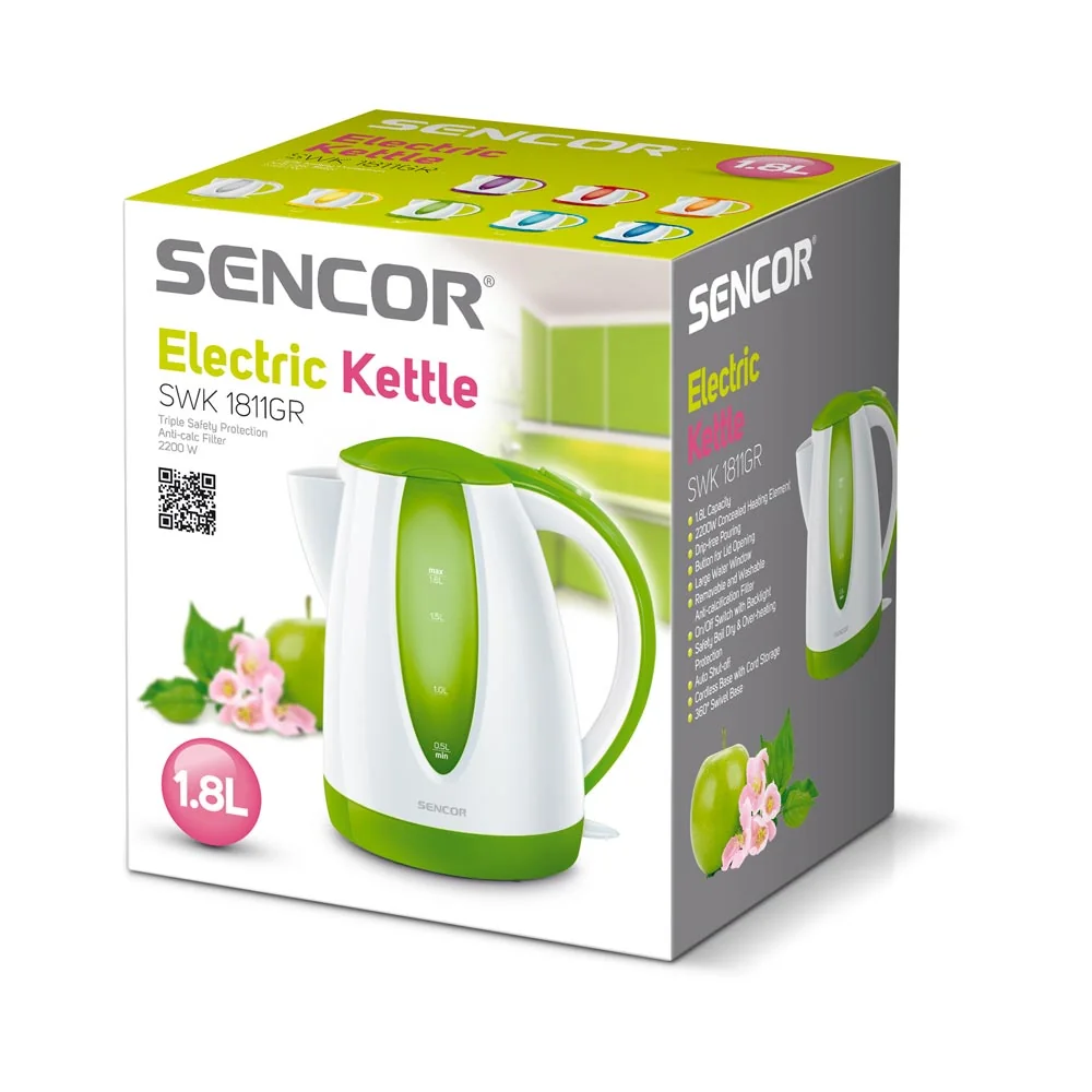 SENCOR SWK 1811GR rychlovarná konvice