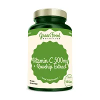 GreenFood Nutrition Vitamin C 500 mg + extrakt ze šípků