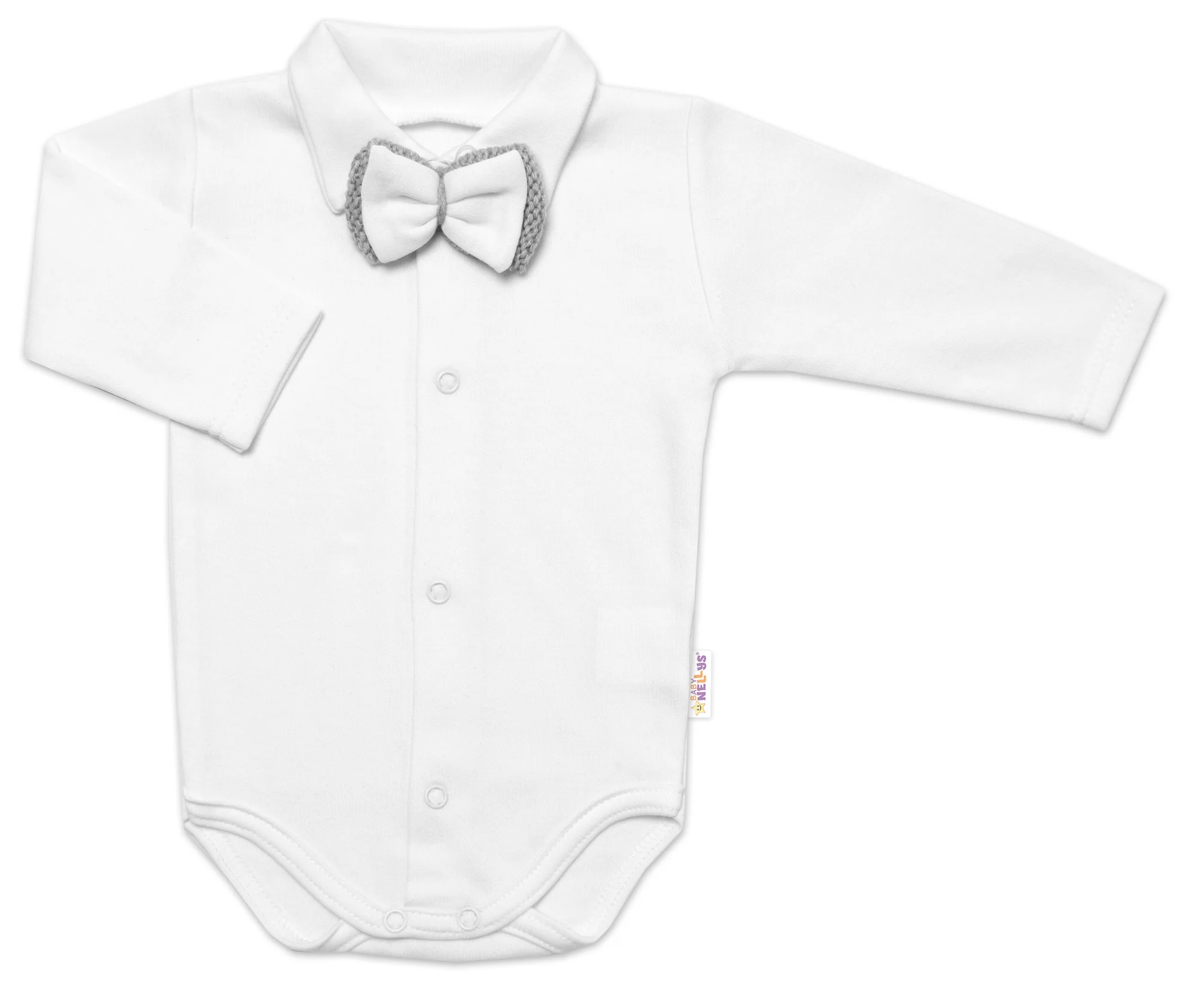 Baby Nellys 5D pletená sada, Boy - šedá, 62