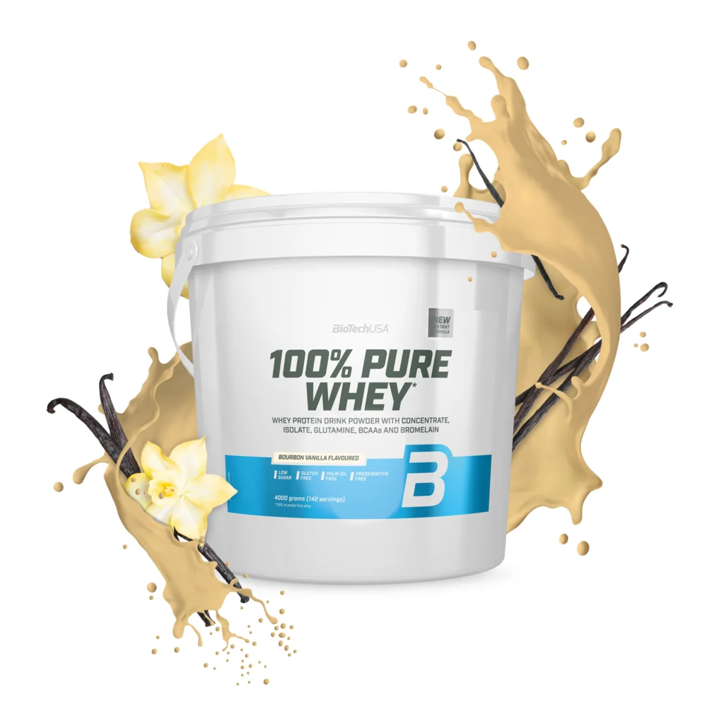 BioTech USA 100% Pure Whey 4000 g bourbon vanilka
