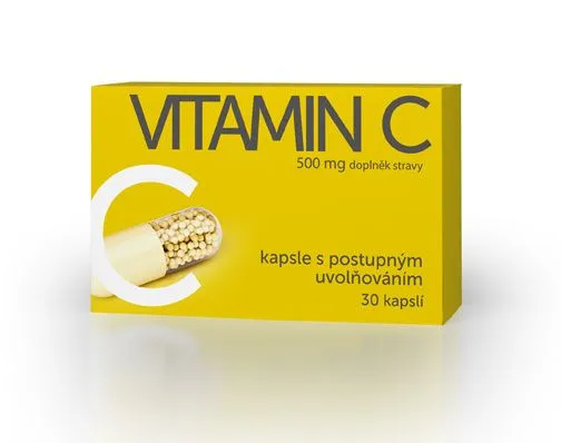 Vitamin C 500 mg 30 kapslí s postupným uvolňováním