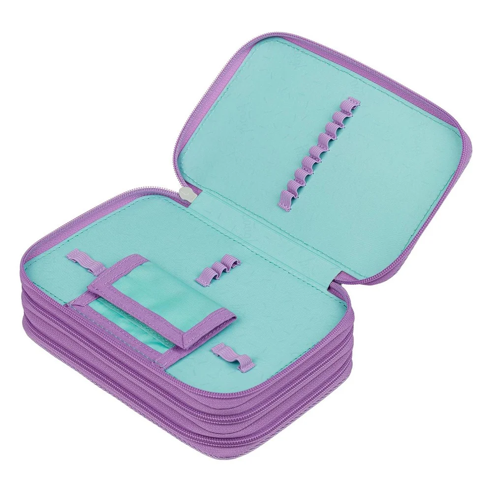 Baagl Školní penál třípatrový Lavender