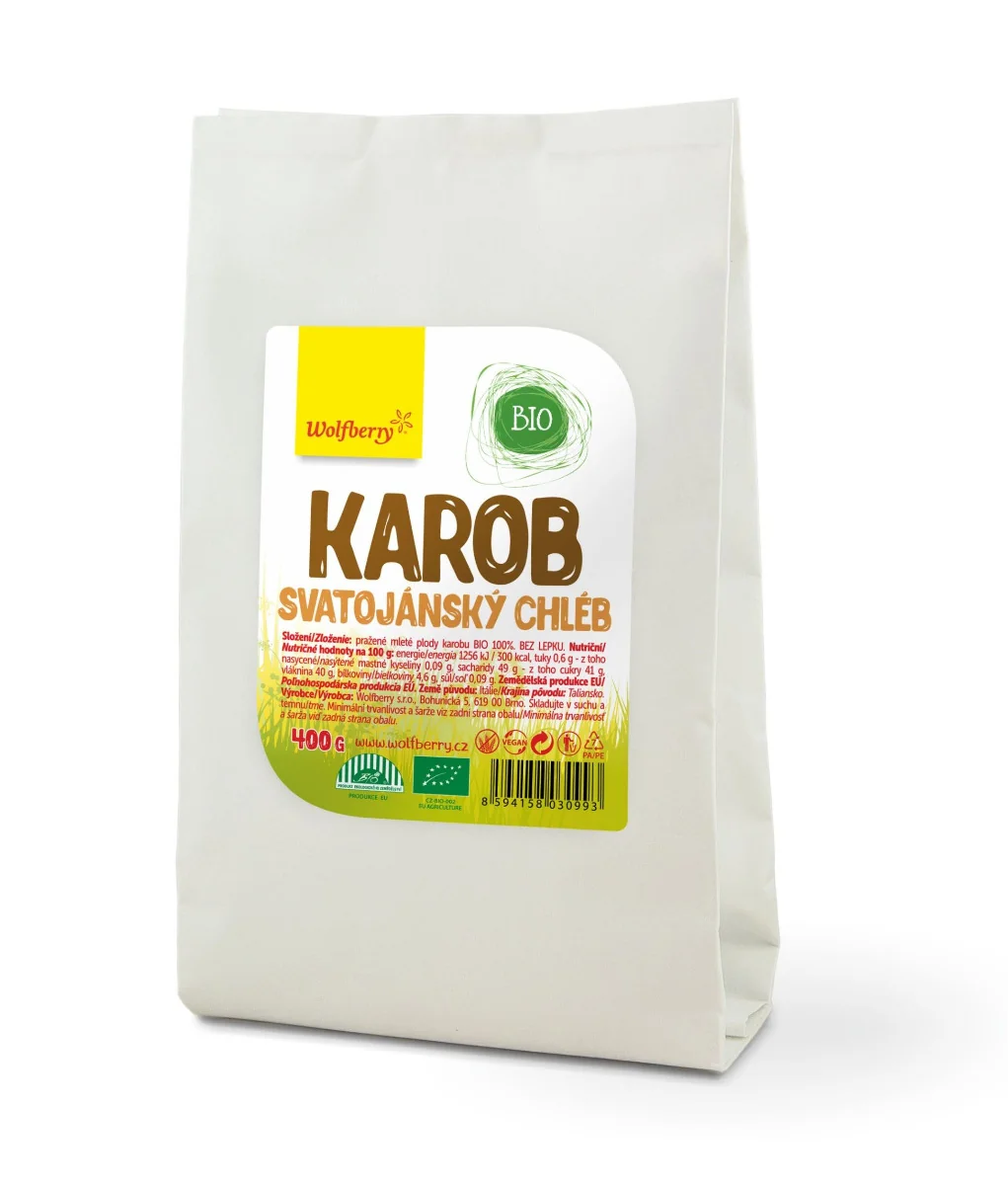 Wolfberry Karob svatojánský chléb BIO 400 g
