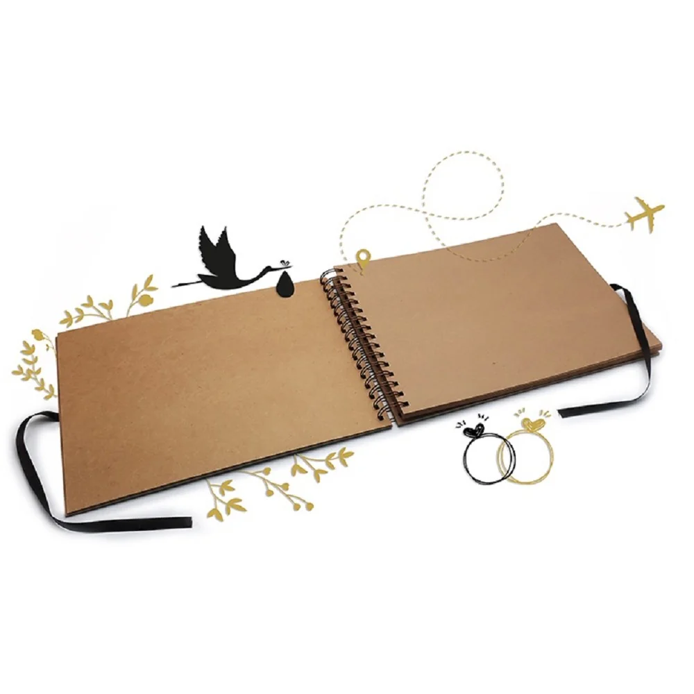 Baloušek Scrapbook A4, 30 × 21 cm, kraftový