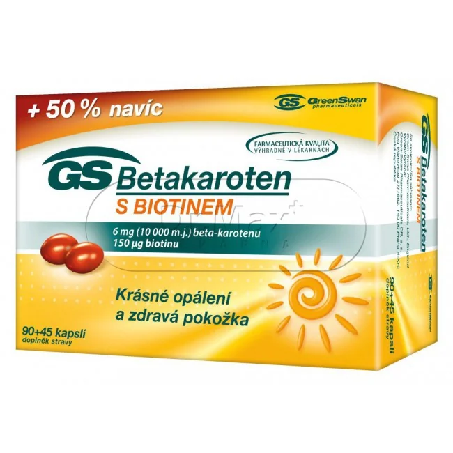 GS Betakaroten s biotinem cps. 90+45