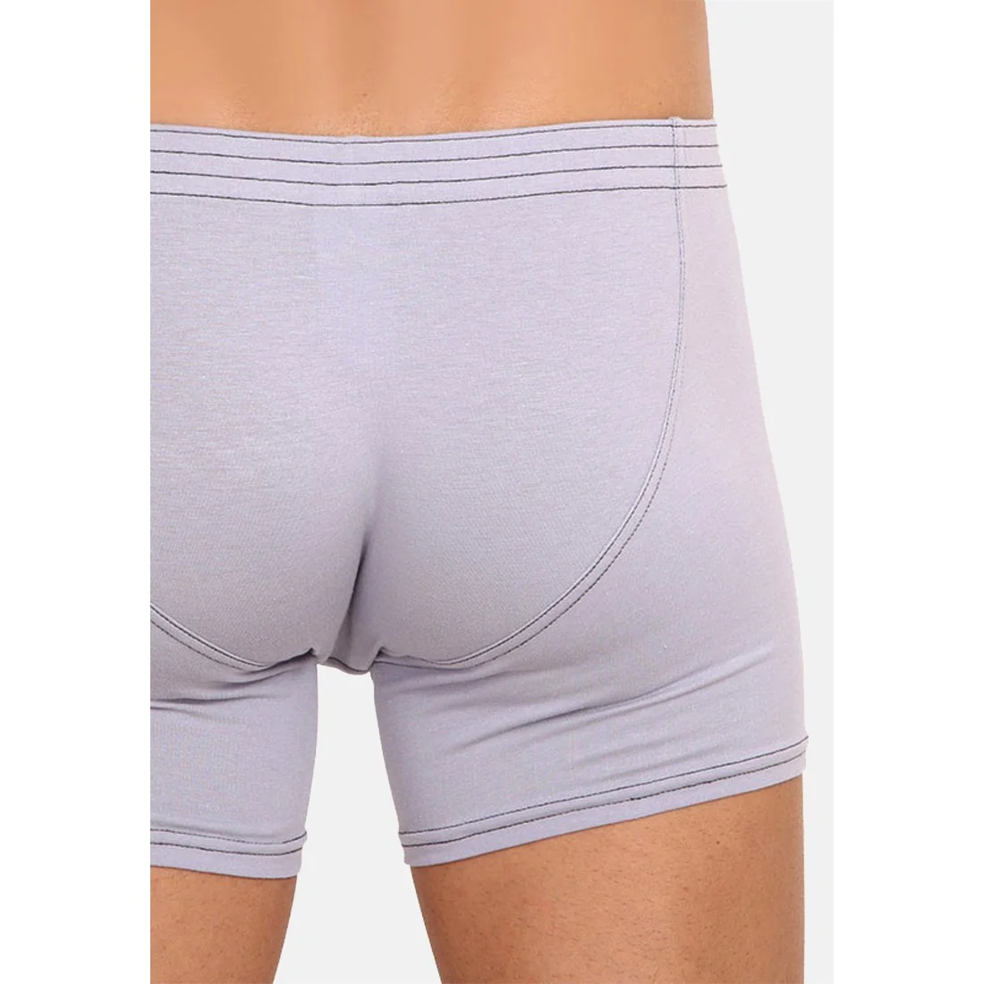 Styx Pánské boxerky long klasická guma světle šedé (F1067) XXL