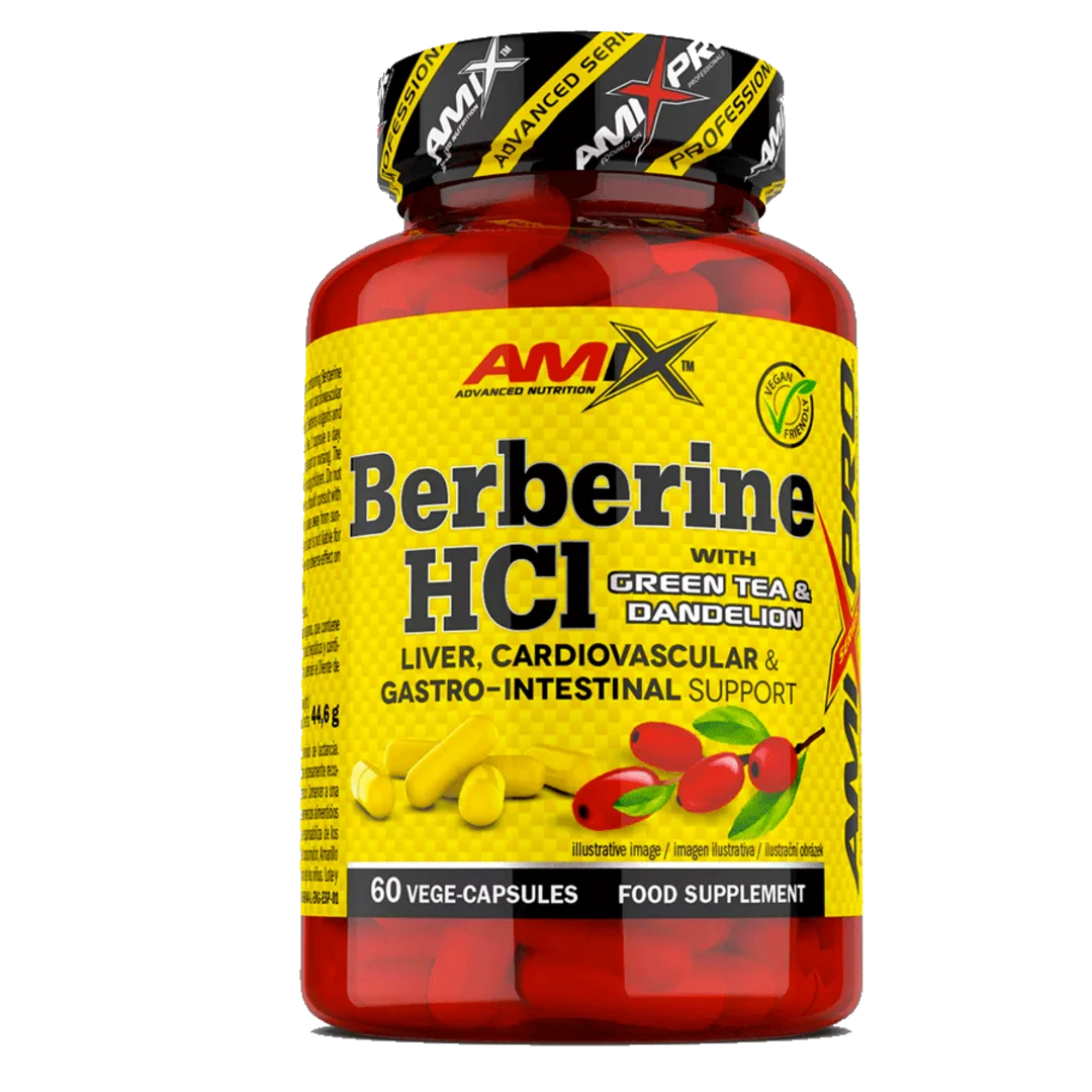 Amix Nutrition Berberine HCl + GreenTea & Dandelion - 60 kapslí
