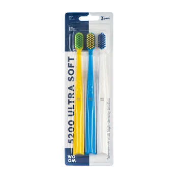 WOOM 5200 ULTRA SOFT zubní kartáček 3 ks